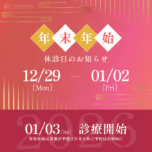 年末年始の診療日ご案内